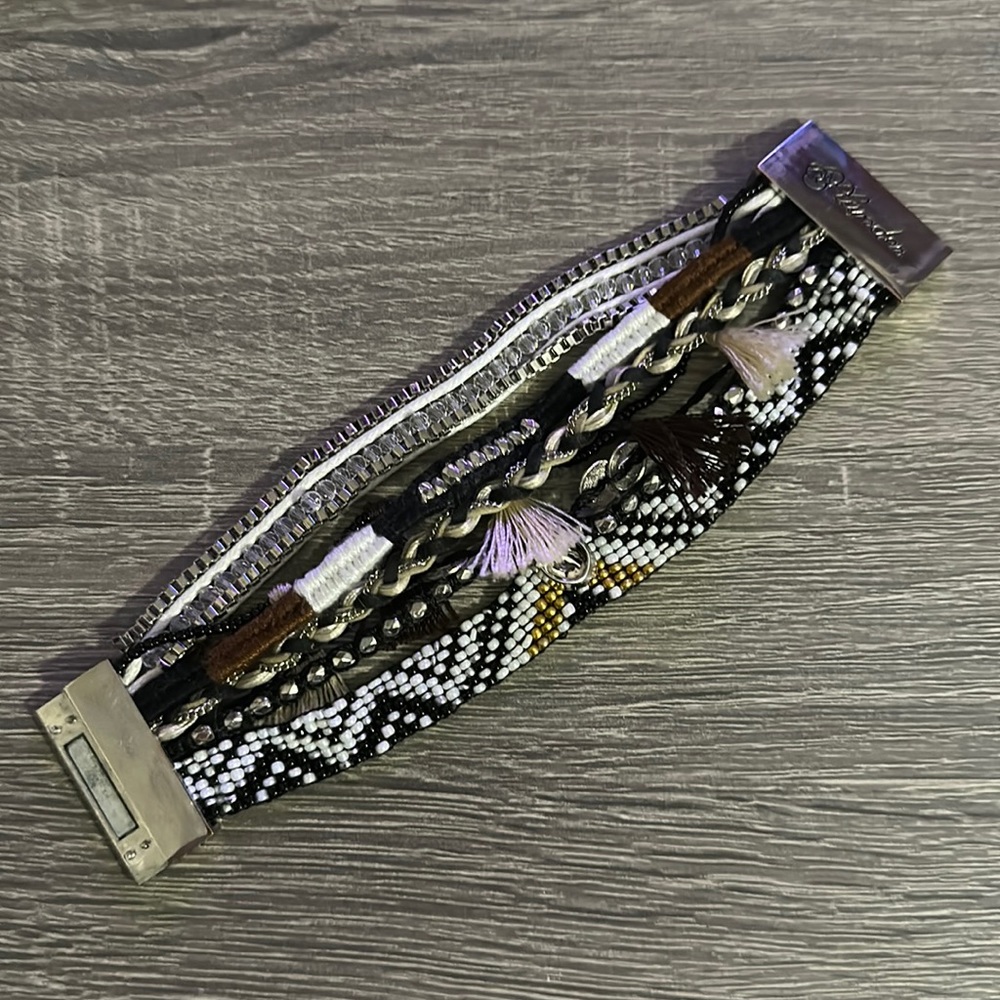 Women’s Plunder Magnetic Bracelet with Beading and Tassels